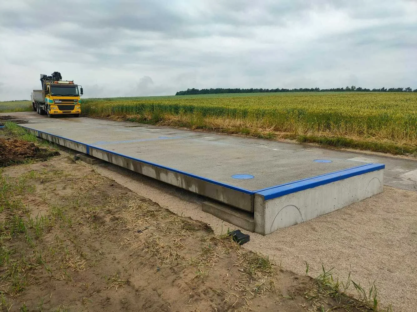 Etap 3 realizacji wagi najazdowej NIRWAG – zamontowane pomosty