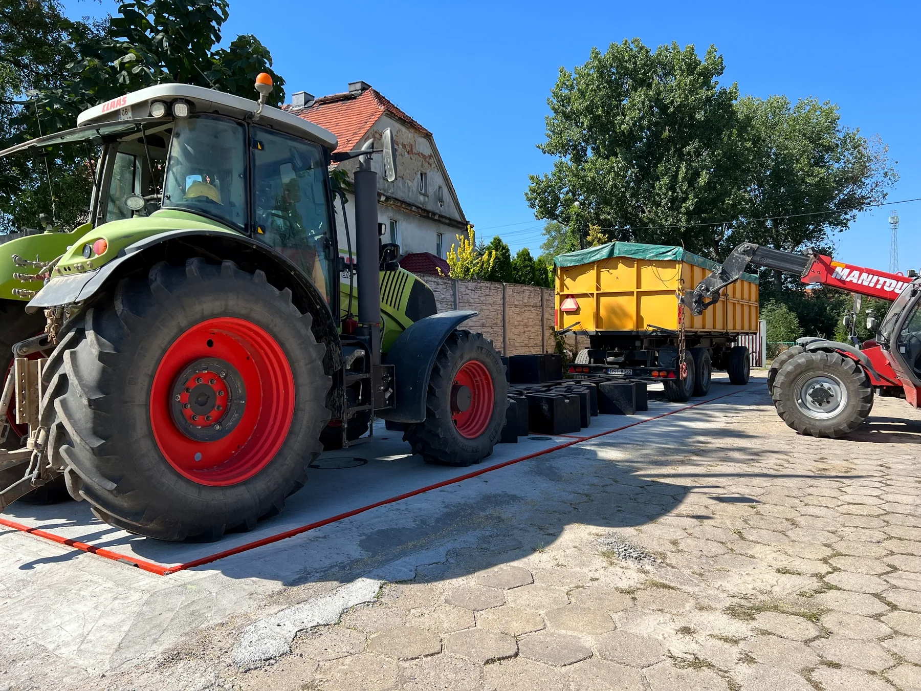Zagłębiona waga samochodowa NIRWAG w rolnictwie