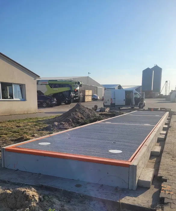 Zagłębiona betonowa waga samochodowa NIRWAG